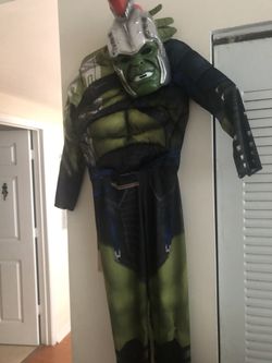 Hulk costume size 4/5 with mask and gloves