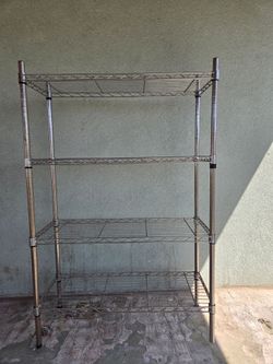 4-Tier Metal Wire Shelving Unit