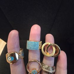 21k Gold Plated Rings
