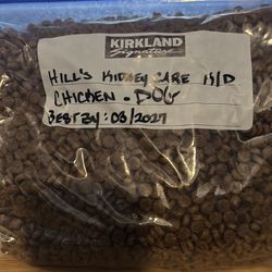 Hills, kidney care, K/D chicken flavor, dog food 5 pounds