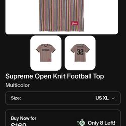 Supreme Open Knit Football Top