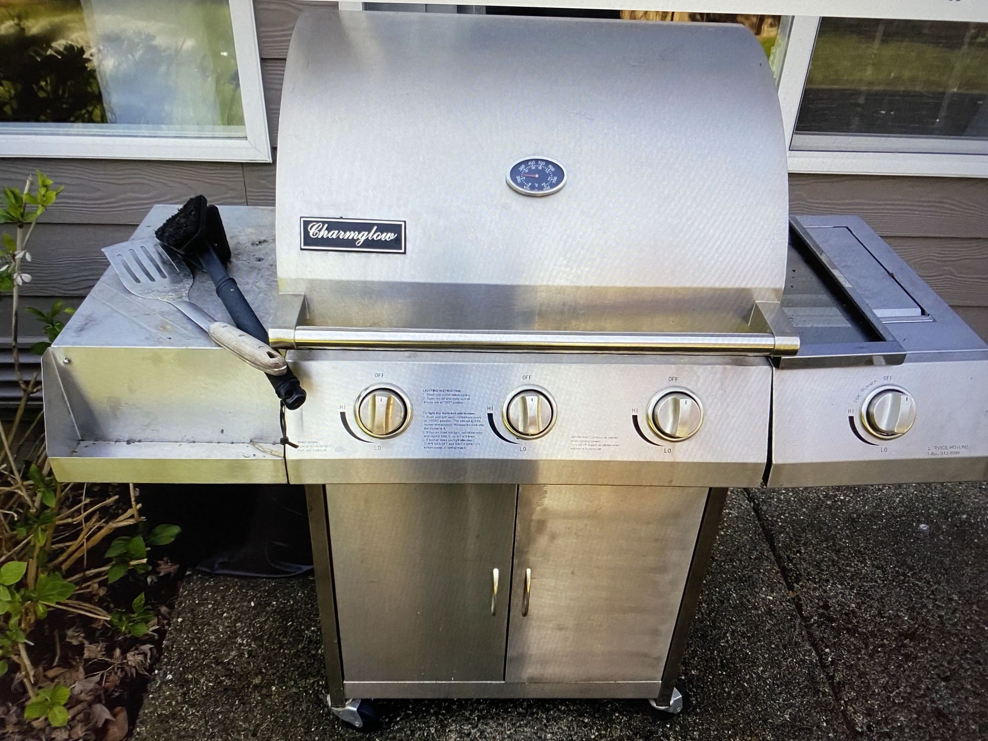Stainless Steel Gas Charmglow Grill