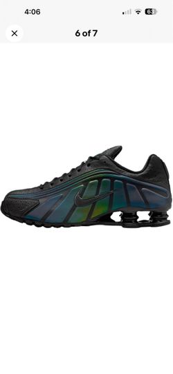 New Nike shox R4 Metallic silver Black men size 8