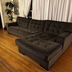 L shape couch rat gray