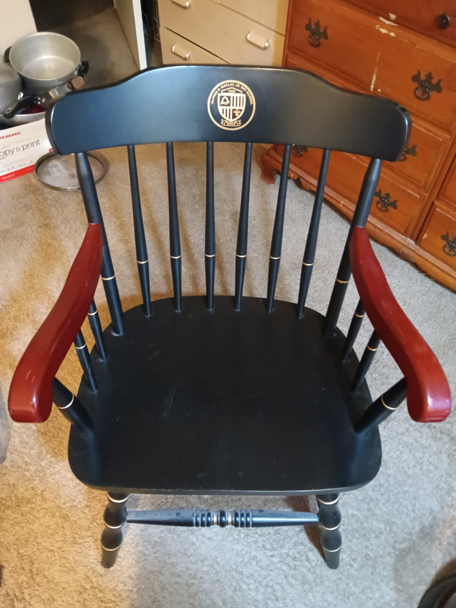 Antique captain chair