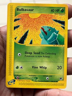 Pokémon TCG Bulbasaur Expedition Base Set Card 95/165 Regular vintage e reader