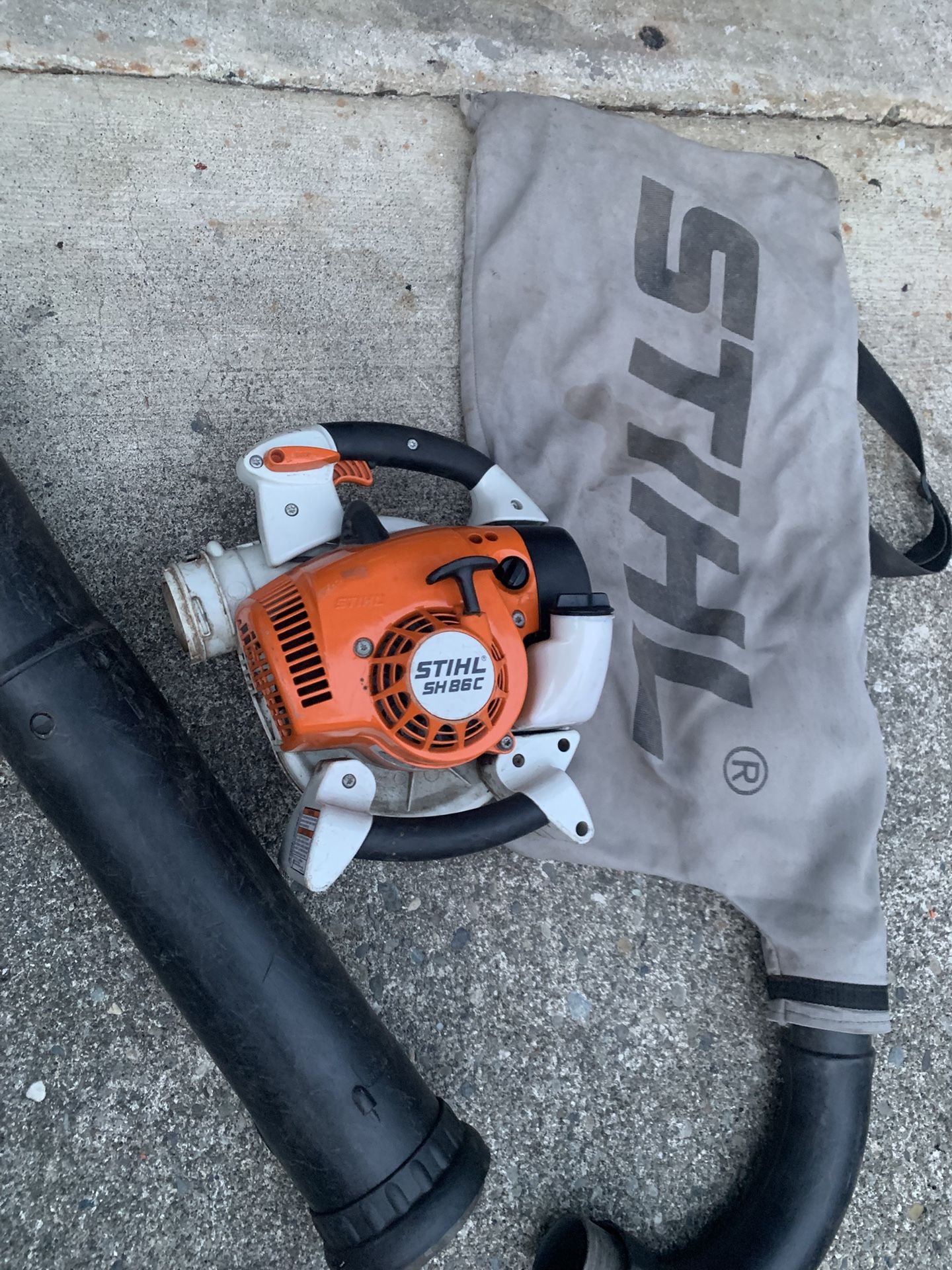 Stihl Blower Comes With The Bag Attachment Only