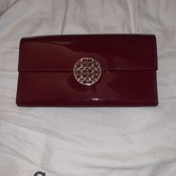 Red Coach Wallet