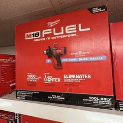 Milwaukee New 1” High Torque Impact Wrench One Key 