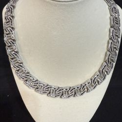  18” 17mm Cuban Link Iced Out 