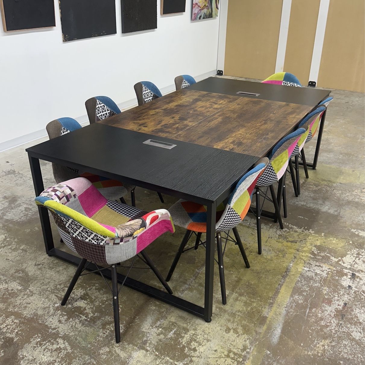 Conference Table And Chairs. 