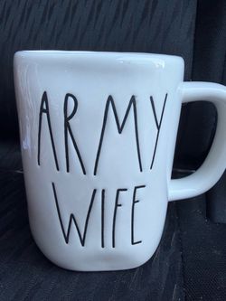 Rae Dunn army wife mug
