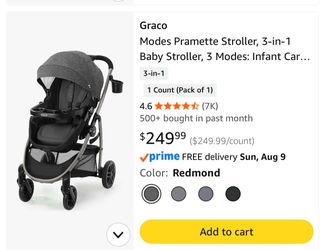 Graco Modes Pramette 3-in-1 Baby Stroller
