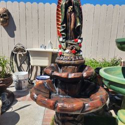 Virgen Of Guadalupe Fountain For Sale