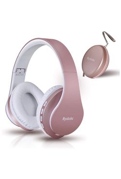 Bluetooth Headphones Over Ear, Rydohi V5.0 Hi-Fi Stereo Wireless Foldable Headphones Wireless and Wired Headsets with Built-in Mic, Micro SD/TF, FM R