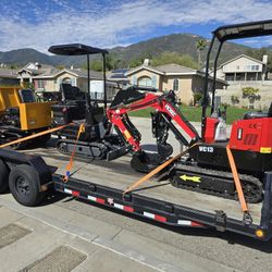 Mini Excavator And Utility Dump