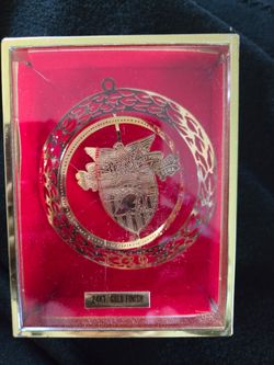 West Point ornament - 24 karat gold finish