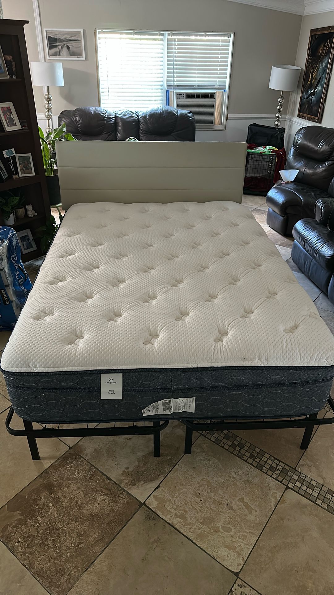 Mattress With Head Frame And Legs