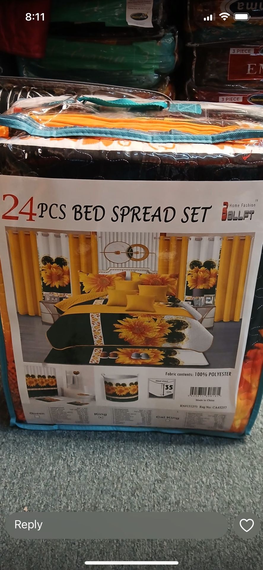 Cobijas Para Cama 24 Piesas