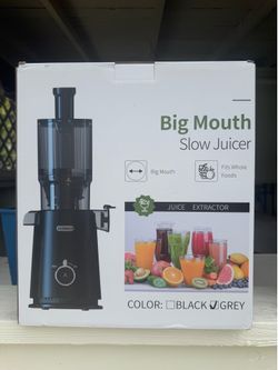 NEW ECOSELF Big Mouth Cold Press Juicer – Sealed – $70