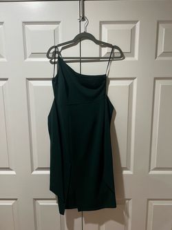 Hello Molly Dark Green Mini Dress with Spaghetti Straps size S / US 4