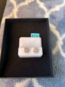 Sterling Silver Moissanite Earrings