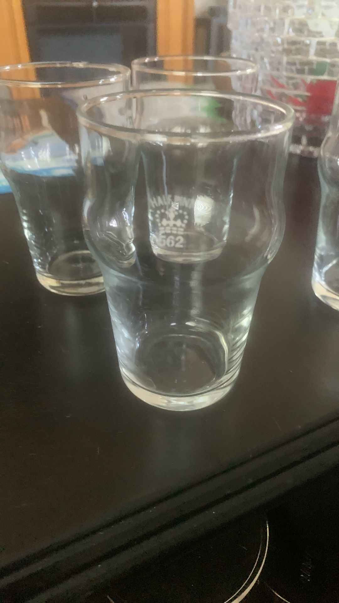 British Imperial Half Pint Glass 562 Bury England Set Of 5