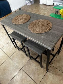 Table and stools
