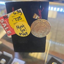 Aztec calender pendent