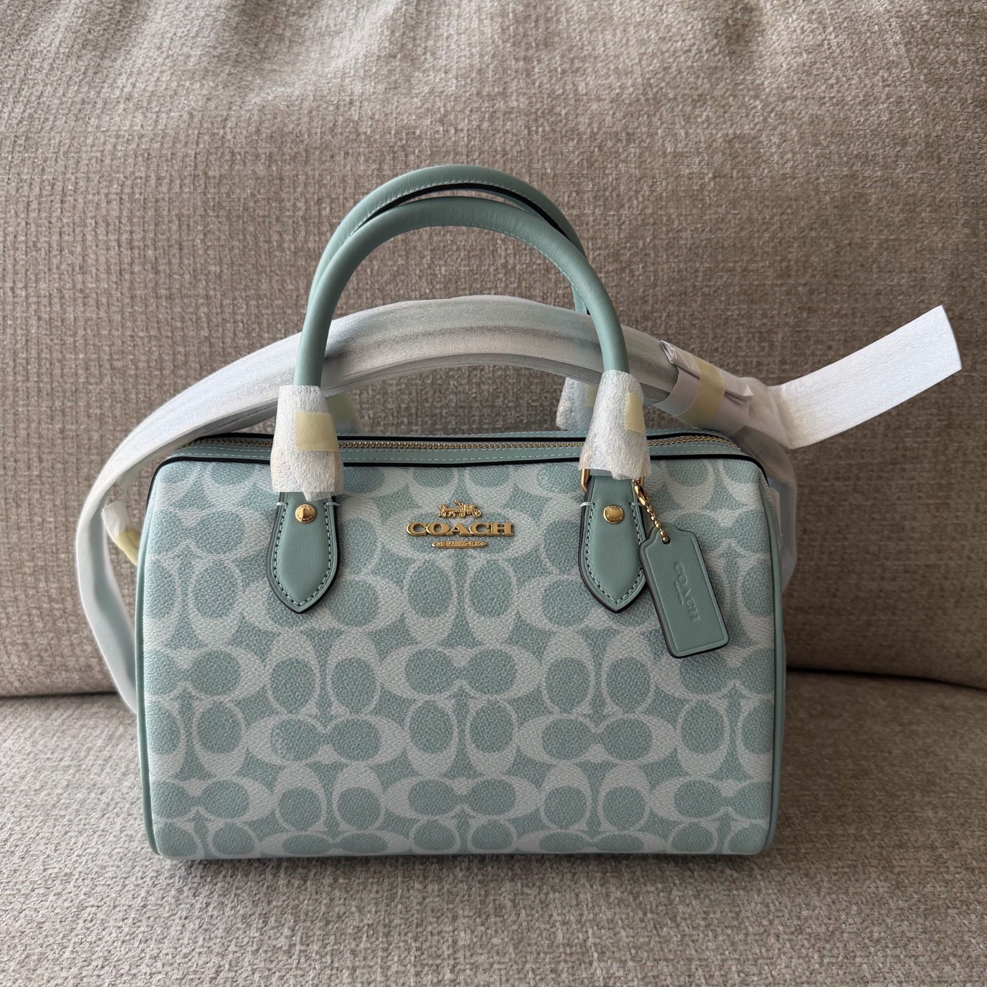 Coach Light Blue Medium Rowan