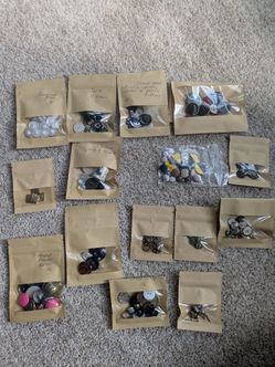 Vintage Button Collection Lot – Multiple Packs