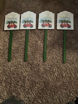 Christmas decorations yard stakes