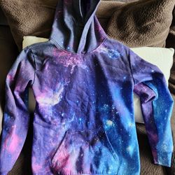 Galaxy Print Hoodie Sweatshirt 