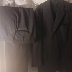 BLACK BROOKS BROTHER SUIT SIZE 45 X L JACKET PANTS 40 XL