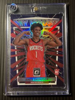 Amen Thomspson My House Red Rc rookie Holo