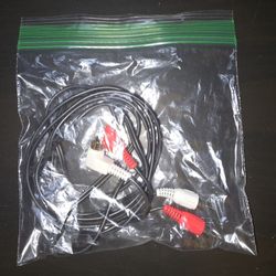 Red & White Input Output Miscellaneous Cord