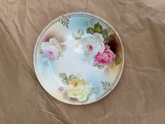 antique royal rudolstadt rose plate