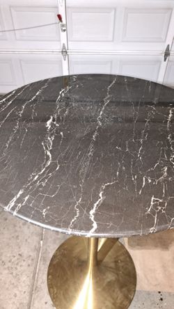 Pub style marble table