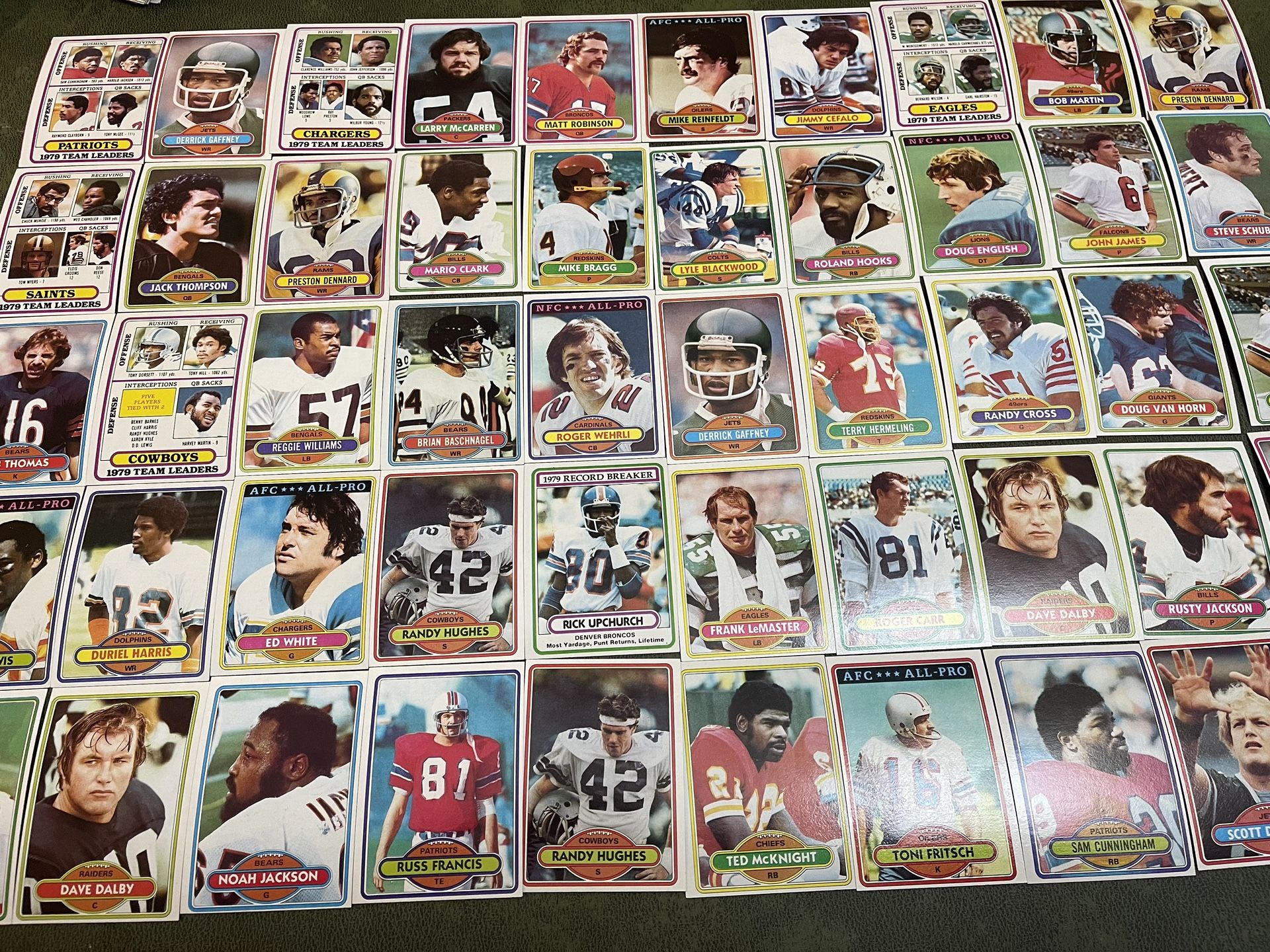 Lot of 50 1980 topps football cards #4