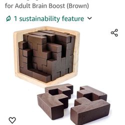 Original 3D Wooden Brain Teaser Puzzle: