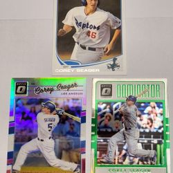 3 Corey Seager Baseball Cards