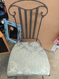 Pair Of Wrought Iron Chairs 