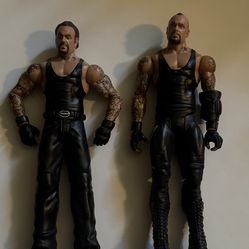 Undertakers Mattel Basic Series 21 (Mohawk version) + Mattel Elite Series 23 (Long hair/belt)