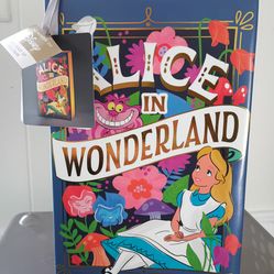 Hallmark Keepsake Disney Alice in Wonderland ceramic BOOK decoration with lights.