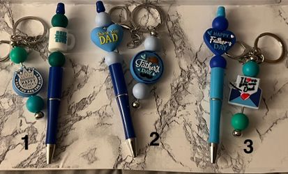 Father’s Day beaded pen/keychain