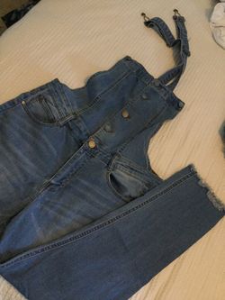 Light blue wash overalls