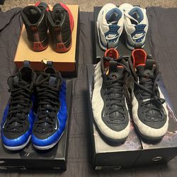 Nike Foams And Jordan 12s and 4s