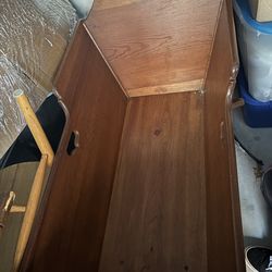 Vintage Wooden Rocking Baby Cradle