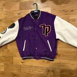 Inaka Power 4th Anniversary Letterman Leather Jacket Size Large