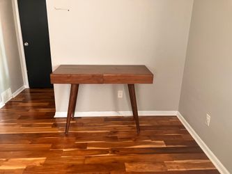 Mid-Century Modern Wood Desk / Console Table with Drawers